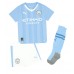 Manchester City Jeremy Doku #11 Kotipaita Lapsille 2023-24 Lyhythihainen (+ shortsit)